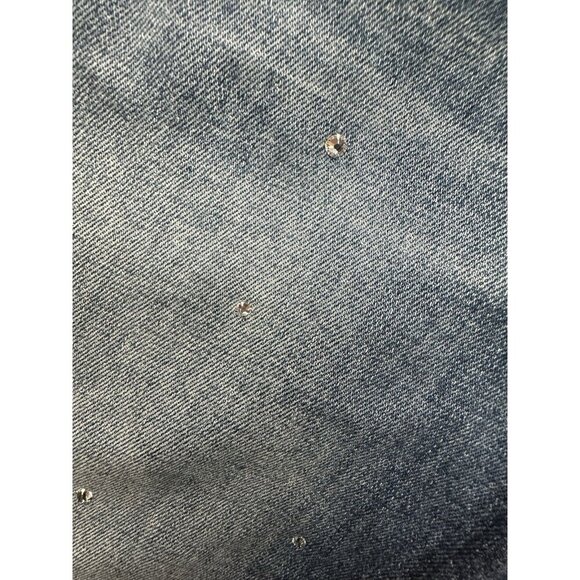 The Great. The Fellow Rhinestone Studded Jeans Sz 24 Crystal Festival Party EUC - Picture 4 of 10